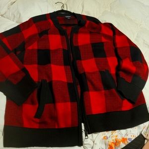 Black & Red Plaid Sweater